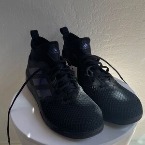 Adidas Triple Black High-Top Sneakers - indoor soccer shoes